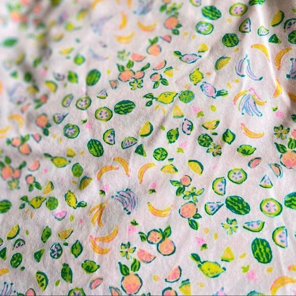 Lilly Pulitzer off shoulder top mixed fruit print - Picture 4 of 5